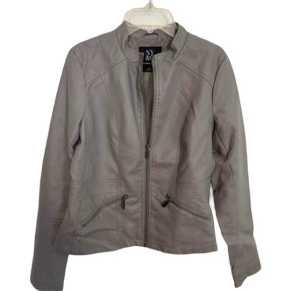 New York & Co Leather Jacket - Picture 1 of 5